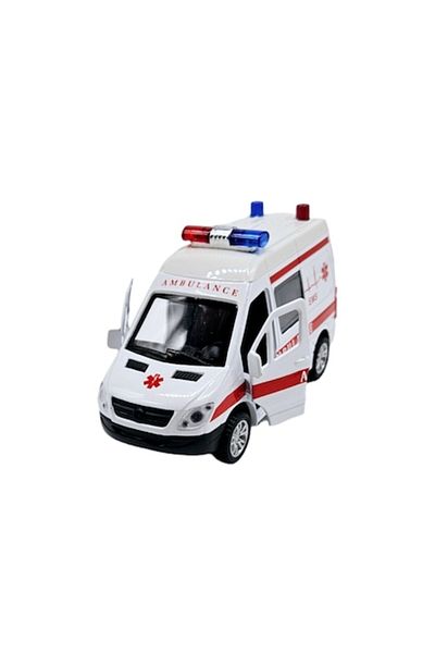 OEM Metal Toy Ambulance Van Mercedes Type with Lights and Sounds