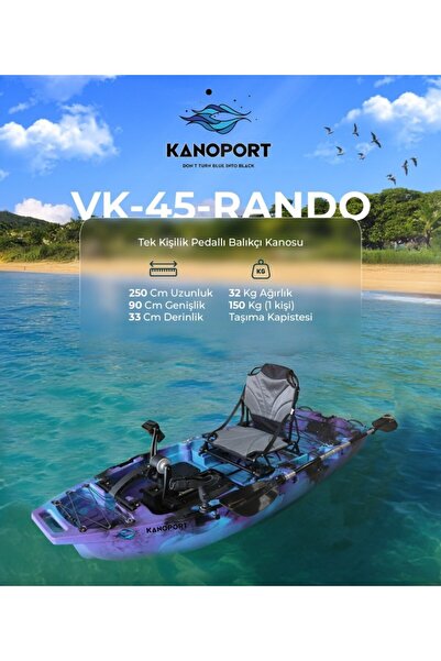 KANOPORT RANDO TEK KİŞİLİK BALIKÇI KANOSU