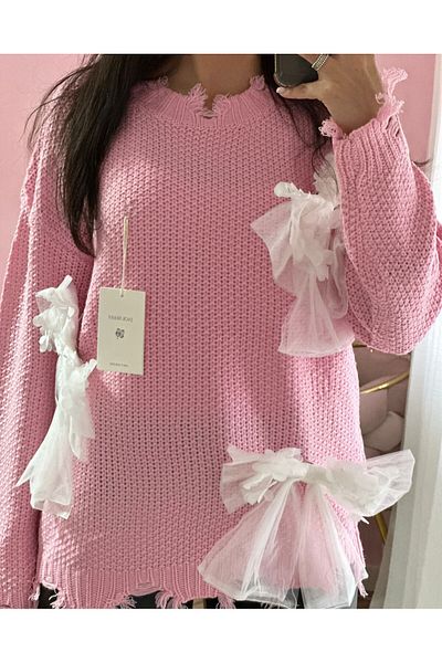 BiaBella Sweater accessorized with detachable bows