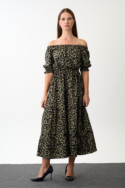 ALEXANDERGARDI Off-The-Shoulder Patterned Maxi Dress