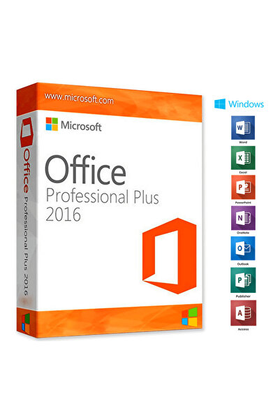 MICROSOFT Office Pro Plus 2016 ( Kalıcı - Ömür Boyu Lisans -Ticari) -1 Cihaz