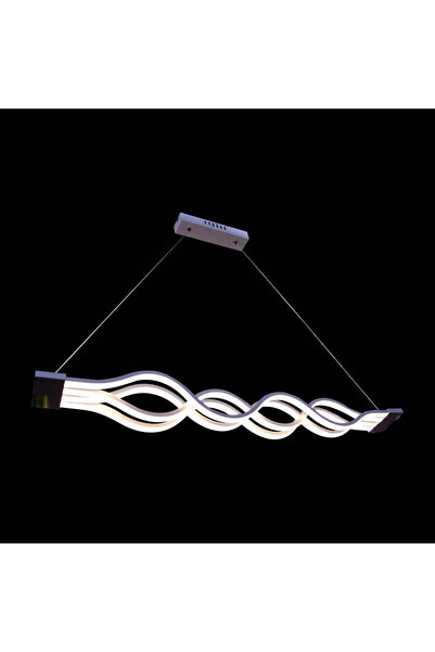 Alista Home Lustra LED suspendata cu telecomanda WAVE 44 W, Liniara, lumina Rece/Calda/Neutra, Dimabila, Alb, In