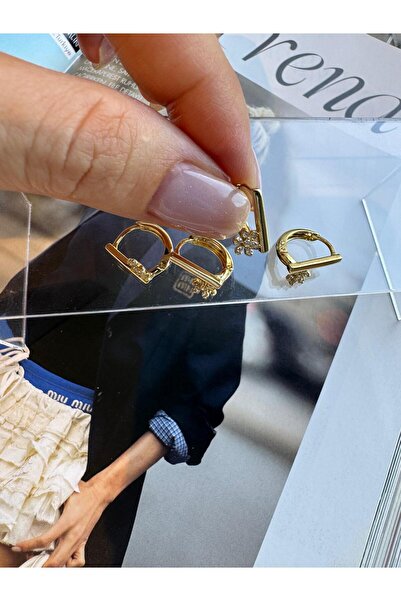 MODA 14k Vip Seri Minik Çiçek 12 mm Küpe