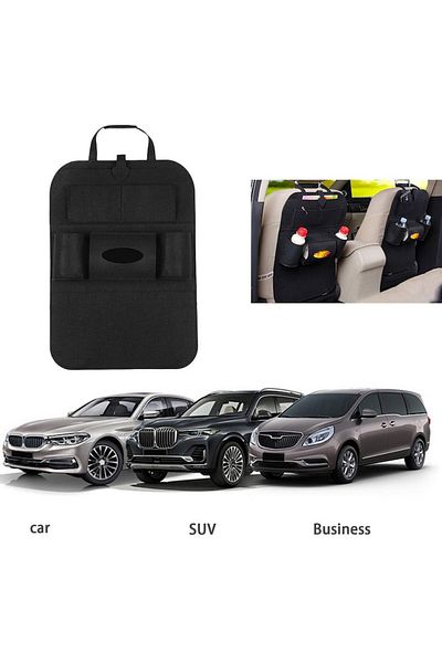 SOHO Organizator Auto cu Protectie pentru Scaunului Frontal, 8 Buzunare, Material Textil, Protect, N