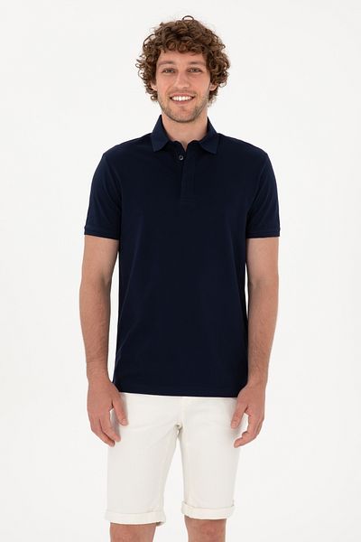 U.S. Polo Assn. Men's Navy Blue Basic T-Shirt 50306015-Vr033