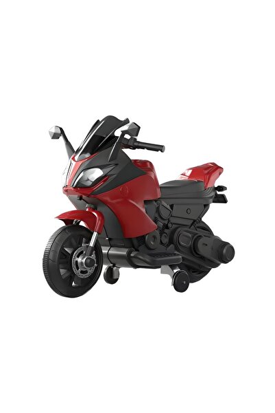 Nichiduta Motocicleta electrica pentru copii Thunder paint Metallic Red cu roti ajutatoare,scaun din