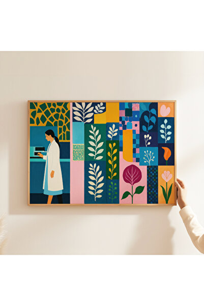 ARTHOUSECOLLECTIVE Poster medical - 15 - Doctoră - Decor modern pentru sănătate - Poster fără cadru în dimensiuni de tablou