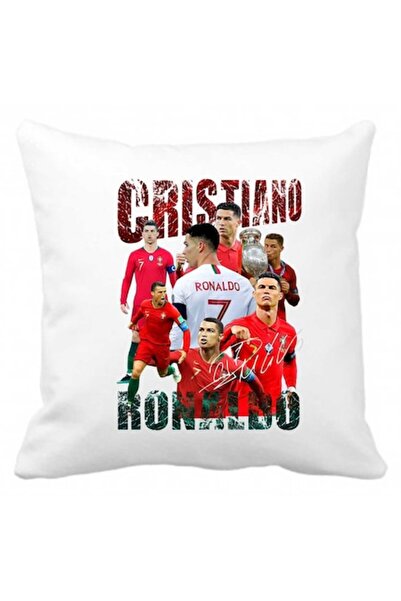 CRD PRINT Pernă personalizată cu imprimeu Cristiano Ronaldo, 40 x 40 cm, poli...