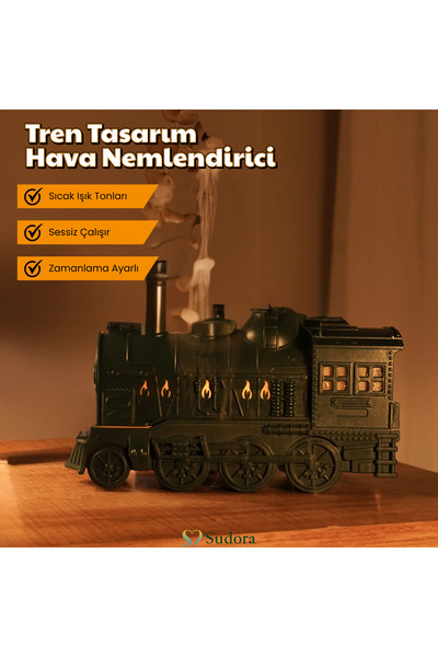sudora Tren Tasarımlı Hava Nemlendirici - Kumandasız