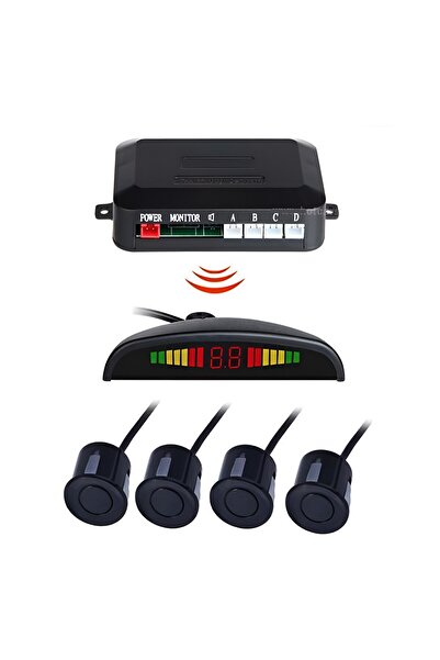 SOHO Set Senzori de Parcare, 4 Senzori, Afisaj LED, Raza Detectie 0-2m, Neutru