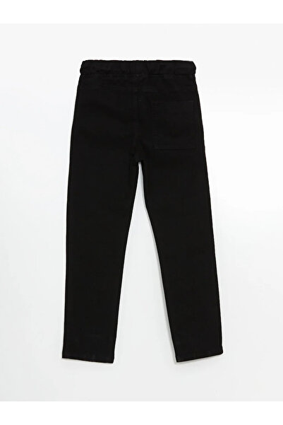 LC Waikiki LCW KidsSiyah Beli Lastikli Erkek Çocuk Okul Pantolonu