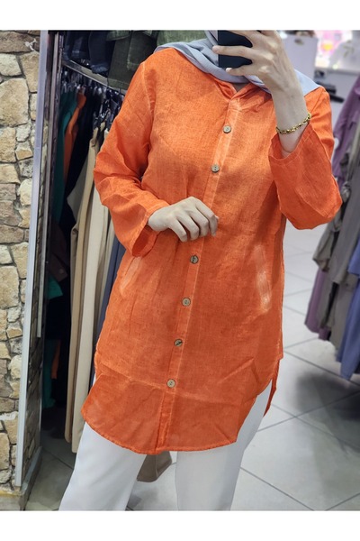 İMRANA Linen shirt jacket