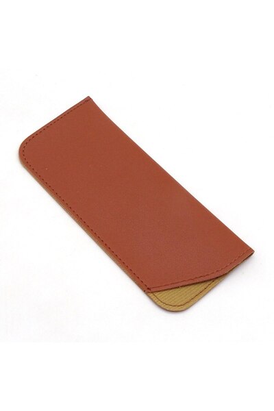 SOHO Glasses Case, J52, Polyurethane Leather, Deep Brown