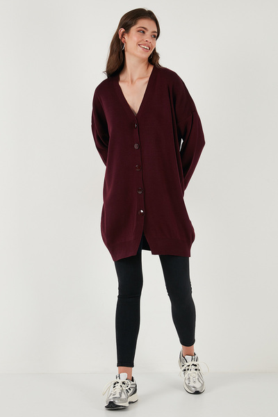 Lela V-Neck Buttoned Knitwear Cardigan Cardigan 4616031