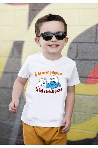 venüsdijital Thracian Shives I Don'T Want to Work Design Kids T-Shirt