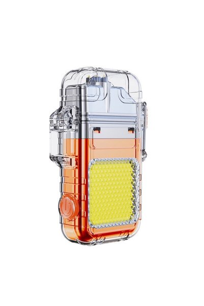 SOHO Lanterna Tip Breloc cu Bricheta, Impermeabila, 3 Moduri Iluminare, 300 mAh, Incarcare USB-C, COB, Po