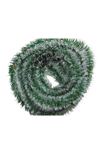 OEM Ghirlandă artificială de Crăciun albă și verde 4,50 m, grosime 7 cm