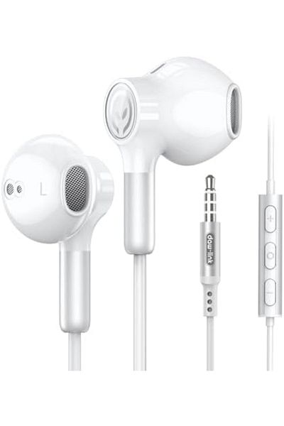 Generic Daw Link Wired Earphones | 3.5mm Jack Headphone | Noise Cancellation Wired Earbuds | Universal Compa
