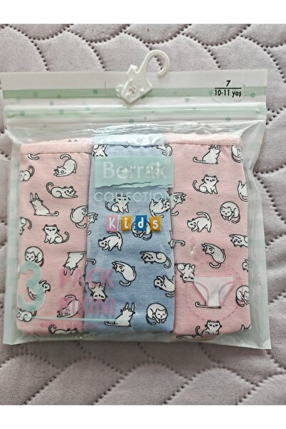 Berrak 3 'lü Çocuk Külot (%100 Pamuk) asorti