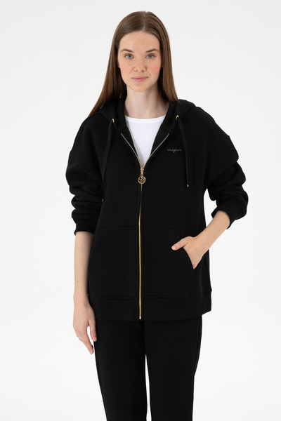 U.S. Polo Assn. Women's Black Sweatshirt 50314130-Vr046