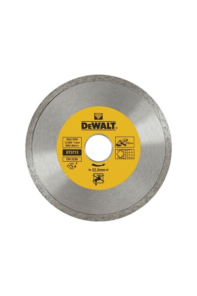 Dewalt - Disc diamantat continuu pentru plăci ceramice, 125x22,2x1,6mm [DT371...