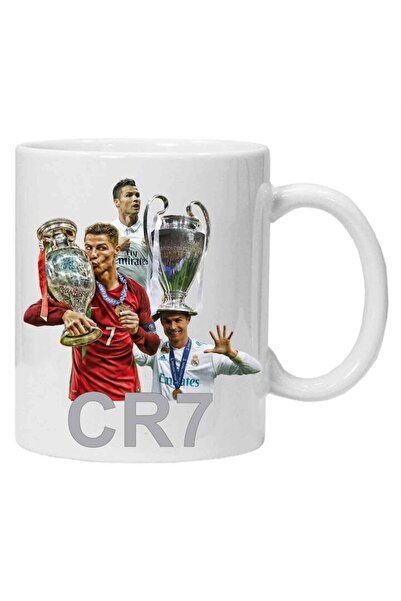 CRD PRINT Cana personalizata cu imprimeu "Cristiano Ronaldo", Alb, Ceramica, 330 ml, CRD PRINT