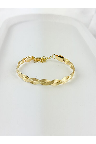 Fubena Yerli Üretim 14K Altın Kaplama 4095 Sarmal Zayıf Bilezik