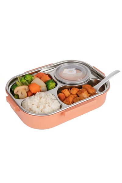 Benittokids Relaxion Four Compartment. Stainless Steel, Food Storage and Transport Container/Box Bnt465