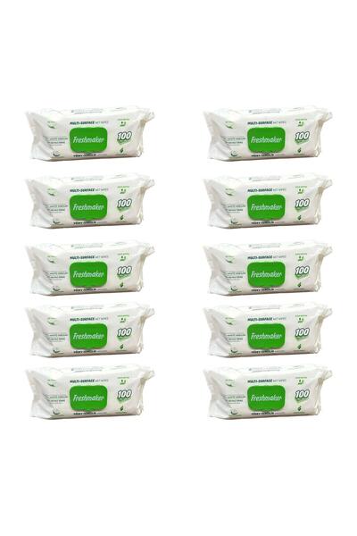 Freshmaker Carbonate and White Vinegar Additive Surface Cleaning Wet Towels -...