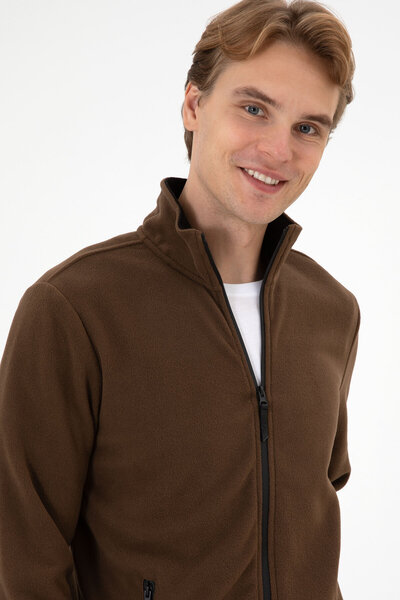 U.S. Polo Assn. Men's Brown Knitted Cardigan 50313779-Vr029