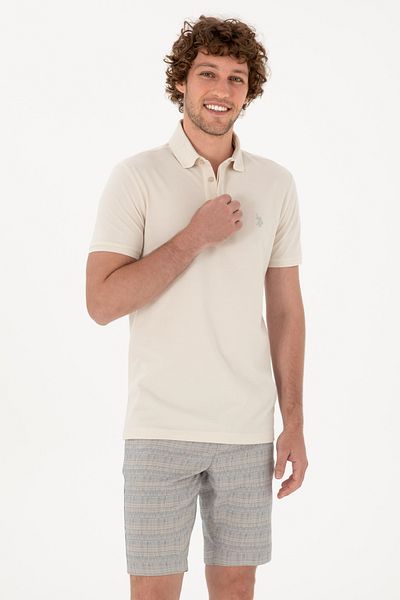 U.S. Polo Assn. Men's Stone Basic T-Shirt 50306015-Vr049