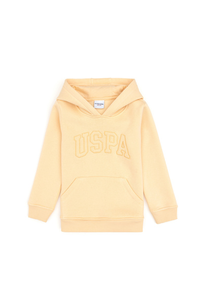 U.S. Polo Assn. Girl's Pink Hooded Hooded Basic Sweatshirt 50314311-Vr053
