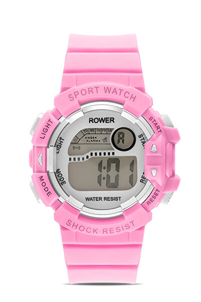 Ticarto Rwr Collection Children &Apos; S Digital Pink Silicone Wrist Watch Tc...