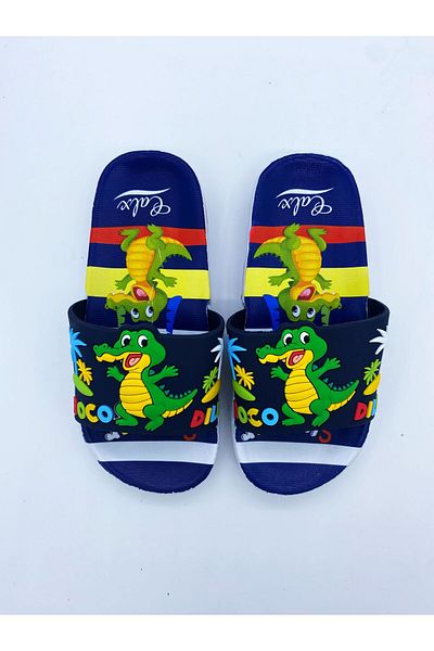 BURAK ALDAY SHOES Children's Non-Slip Sole Colorful Slippers