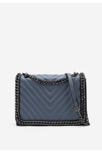 B T Shoes Modrá ramenní kabelka Galla