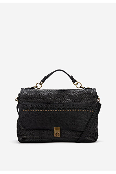 B T Shoes Černá rukojeť kabelky Lidiya