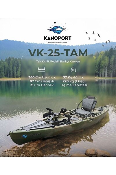 KANOPORT TAM TEK KİŞİLİK BALIKÇI KANOSU