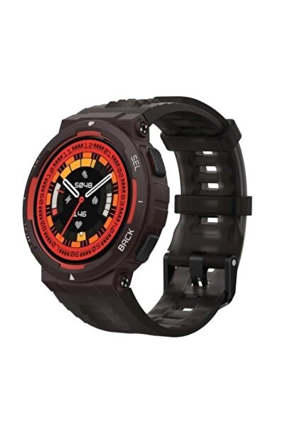 Amazfit Έξυπνο ρολόι Active Edge Lava, TFT LCD 1.32", Bluetooth, GPS, Αδιάβροχο 10 ATM (Μαύρο)