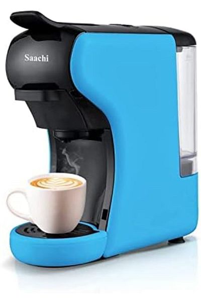 SAACHİ NL-COF-7058C-BL Multi Capsule Coffee Machine with Automatic Steam Pump and 19 Bar Pressure
