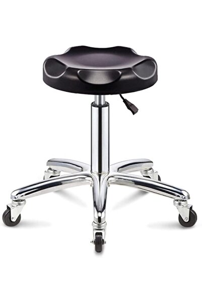 rexa كرسي ورشة عمل متحرك مريح مزود بعجلات - كرسي صالون قابل للتعديل للرسم وطاولة العمل