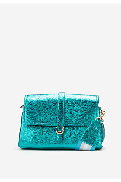 B T Shoes Tyrkysové ramenní kabelka Softly