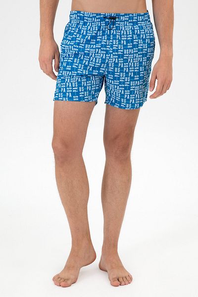 U.S. Polo Assn. Men's Cobalt Blue Swim Shorts 50299769-Vr077