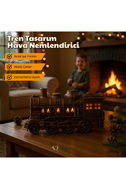 sudora Tren Tasarımlı Hava Nemlendirici Kumandasız