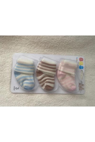 RAPAPA Baby Girl Boy Boxed 3-Piece Newborn Socks B121