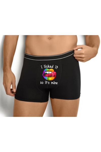 baskideyinceakla Valentine's Day 14 February I Licked It Printed Spiritual Men's Boxer