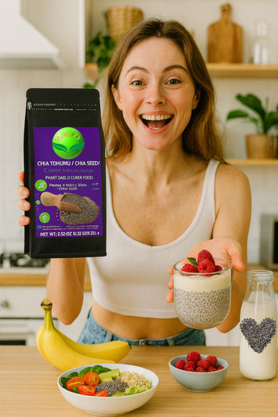TREND FOOD Chia Tohumu | 250 g | Yüksek Lif & Omega‑3 İçerikli %100 Bitkisel | Süper Gıda | Vegan | Gluten‑Free