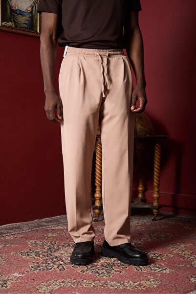 MODA Erkek Rahat Kesim Bagyy Duble Pileli Pantolon