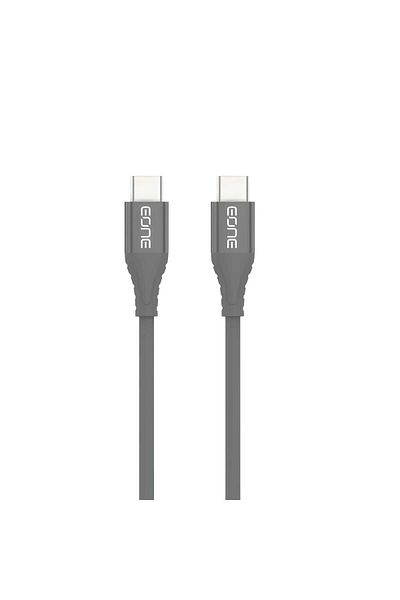 EONE iOne Cable] Double Type-C, 120 cm, Black, with Steel Tips