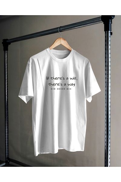 Hediyenza If You Have a Wish There Is a Way Boho Design T-Shirt Unisex 100% Cotton