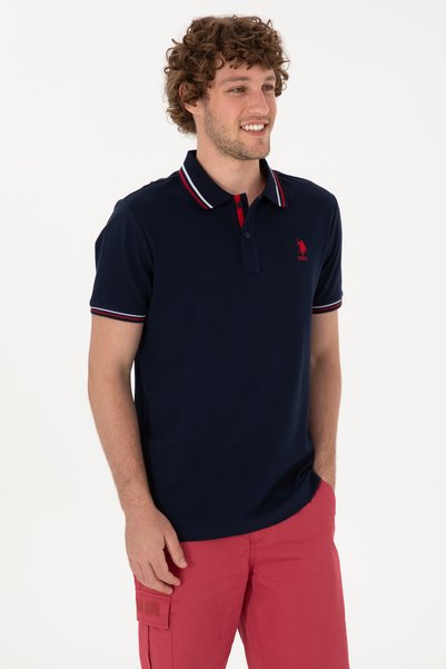U.S. Polo Assn. Erkek Regular Fit Polo Yaka Lacivert Basic Tişört 50306011-VR033